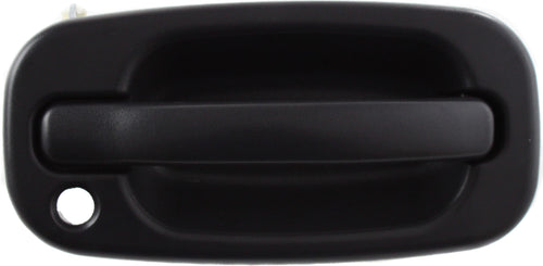 New Aftermarket Front Exterior Door Handle Passenger Side Textured Black Replacement For Chevy Silverado | GMC Sierra 1999-06 Lever Housing With Keyhole Includes 2007 Classic