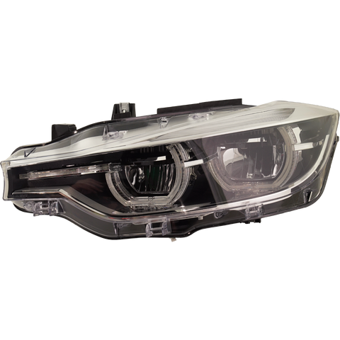 3-SERIES 16-19 HEAD LAMP LH, Assembly, LED, w/o Adaptive Headlights, Standard, Luxury Line Model, (Sedan 16-18)/Wagon